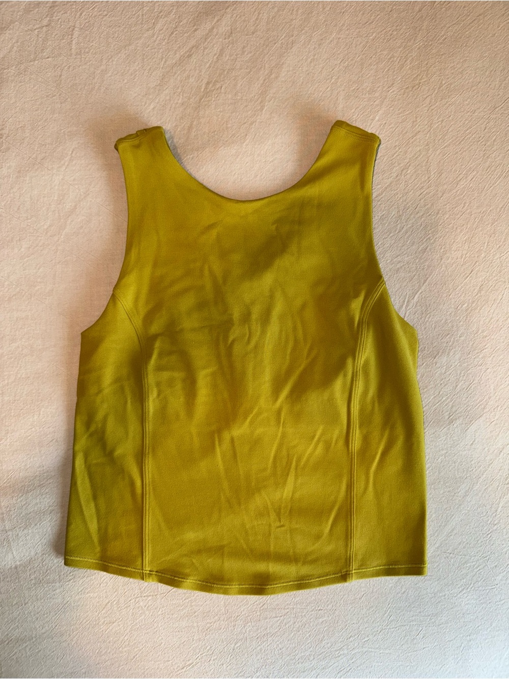 lululemon athletica Nulu Twist Back Tank Top in Auric Gold